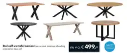 Woonsquare Stel zelf uw tafel samen aanbieding