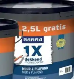 GAMMA GAMMA dekkend muurverf aanbieding