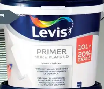Levis primer muur en plafond