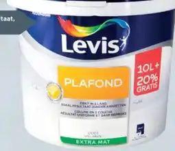 GAMMA Levis platfondverf wit aanbieding
