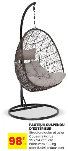 Stokomani Fauteuil suspendu d'extérieur aanbieding