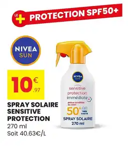 Stokomani Nivea sun spray solaire sensitive protection aanbieding