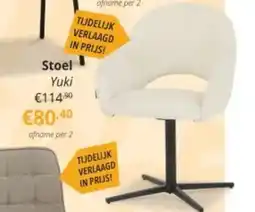 YGO Stoel Yuki aanbieding