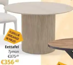 YGO Eettafel Tymon aanbieding