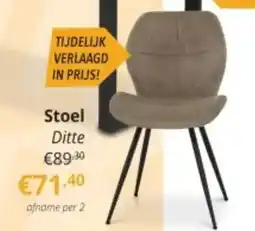 YGO Stoel Ditte aanbieding