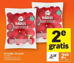 Allerhande AH Radijs 200 gram aanbieding