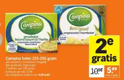 Allerhande Campina boter 225-250 gram aanbieding