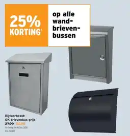 GAMMA Ok brievenbus grijs aanbieding