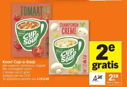 Allerhande Knorr Cup-a-Soup aanbieding