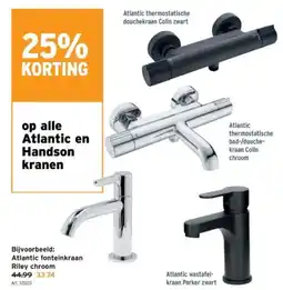 GAMMA Atlantic fonteinkraan Riley chroom aanbieding