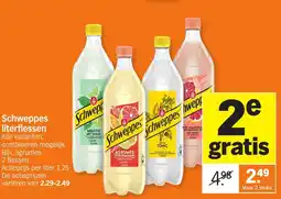Allerhande Schweppes literflessen aanbieding