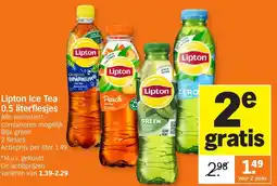 Allerhande Lipton Ice Tea 0.5 literflesjes aanbieding