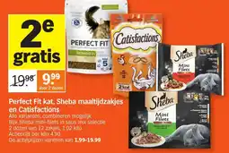 Allerhande Perfect Fit kat, Sheba maaltijdzakjes en Catisfactions aanbieding