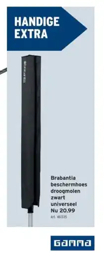 GAMMA Brabantia beschermhoes droogmolen zwart universeel aanbieding