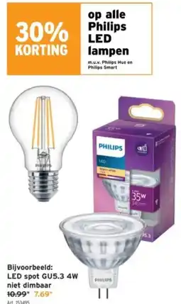 GAMMA Led spot gu5.3 4w aanbieding