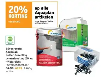 GAMMA Aquaplan Kelder bezetting cementcoating aanbieding