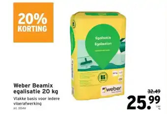 GAMMA Weber Beamix egalisatie aanbieding