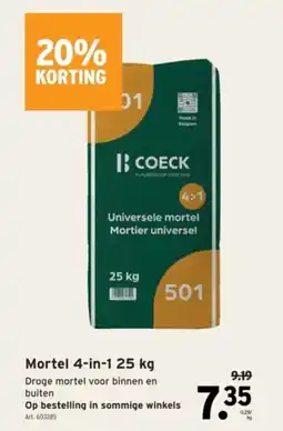 GAMMA Mortel 4 in 1 aanbieding
