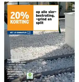 GAMMA Carrara ronde keien aanbieding