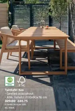 GAMMA Tuintafel Kos aanbieding