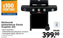 GAMMA Barbecook gasbarbecue siesta graphite 310 aanbieding