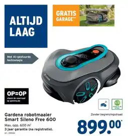 GAMMA Gardena robotmaaier Smart Sileno Free 600 aanbieding