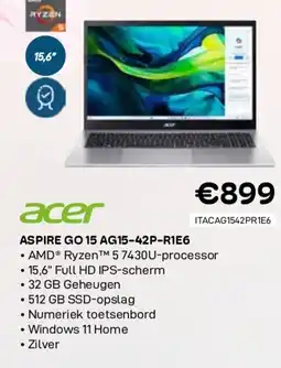 CompuDeals Acer aspire go 15 ag15-42p-r1e6 aanbieding