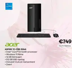CompuDeals Acer aspire tc-1785 15246 aanbieding
