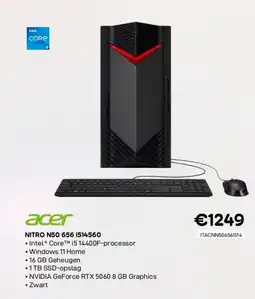 CompuDeals Acer nitro n50 656 1514560 aanbieding