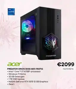 CompuDeals Acer predator orion 3000 665 175071g aanbieding