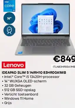 CompuDeals Lenovo ideapad slim 5 14irh10 83hro0a1mb aanbieding