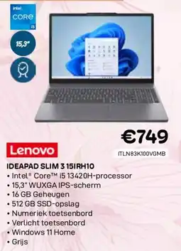 CompuDeals Lenovo ideapad slim 3 15irh10 aanbieding