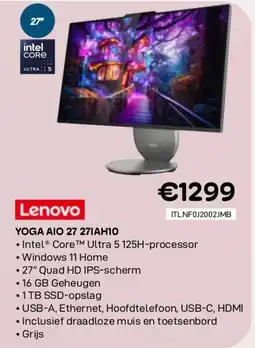 CompuDeals Lenovo YOGA AIO 27 271AH10 aanbieding
