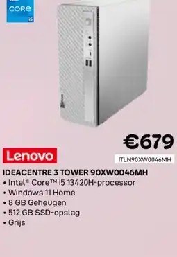 CompuDeals Lenovo ideacentre 3 tower 90xw0046mh aanbieding