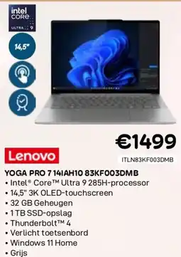 CompuDeals Lenovo yoga pro 7 14iah10 83kf003dmb aanbieding