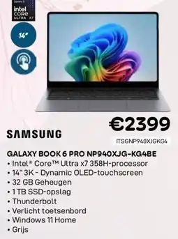 CompuDeals Samsung galaxy book 6 pro np940xjg-kg4be aanbieding