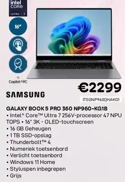 CompuDeals Samsung galaxy book 5 pro 360 np960-kg1b aanbieding