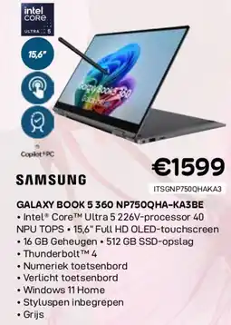 CompuDeals Samsung galaxy book 5 360 np750qha-ka3be aanbieding