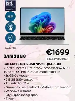 CompuDeals Samsung galaxy book 5 360 np750qha-kb1b aanbieding