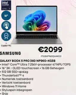 CompuDeals Samsung galaxy book 5 pro 360 np960-kg3b aanbieding