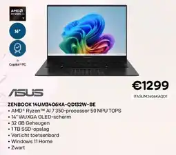 CompuDeals Asus zenbook 14um3406ka-qd132w-be aanbieding