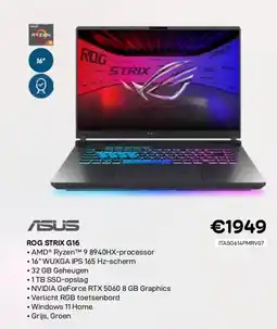 CompuDeals Asus rog strix g16 aanbieding