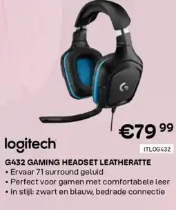 CompuDeals Logitech g432 gaming headset leatheratte aanbieding
