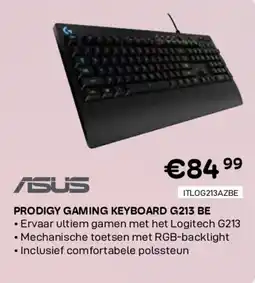 CompuDeals Asus prodigy gaming keyboard g213 be aanbieding