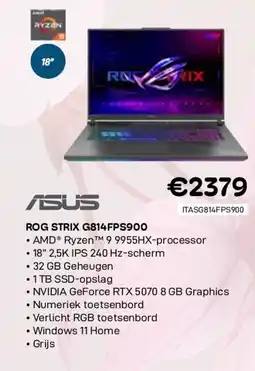 CompuDeals Asus rog strix g814fps900 aanbieding