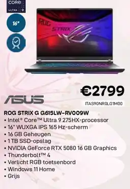 CompuDeals Asus rog strix g g615lw-rv009w aanbieding