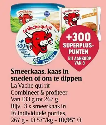 Delhaize Smeerkaas in 16 individuele porties aanbieding