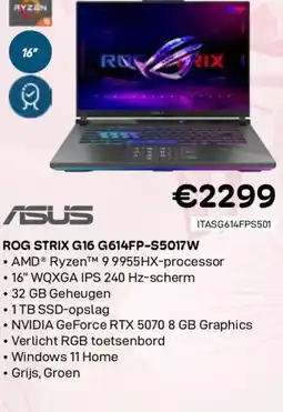 CompuDeals Asus rog strix g16 g614fp-s5017w aanbieding