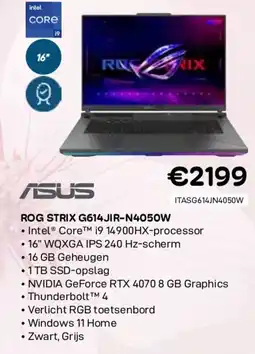 CompuDeals Asus rog strix g614jir-n4050w aanbieding