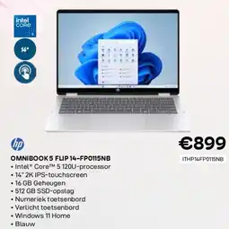 CompuDeals Hp omnibook 5 flip 14-fp0115nb aanbieding